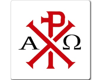 Christian Cho Rho symbol Magnet 3"x 3"