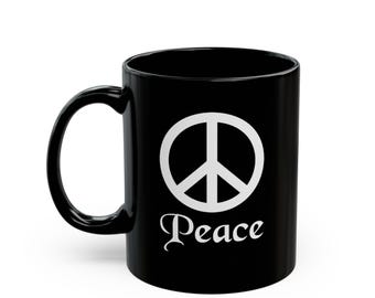 Peace with peace sign 11oz