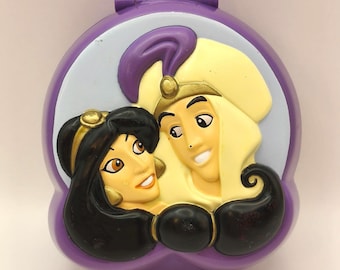 Complete- Disney Polly Pocket Aladdin Jasmine Carpet Playcase