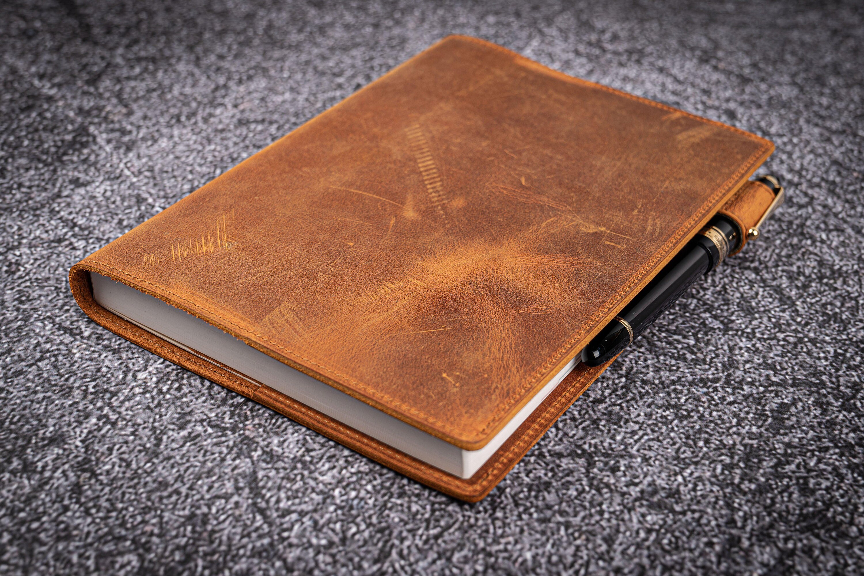 Galen Leather Slim Hobonichi Weeks Planner Cover- Undyed Leather