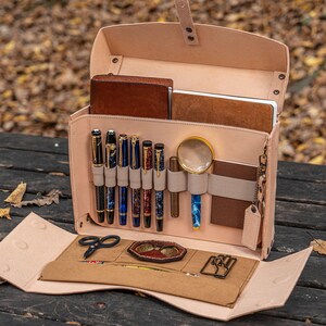 Writer&#39;s Medic Bag - Undyed Leather