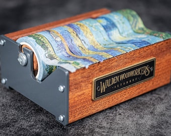 Wooden Multi Washi Tape Dispenser - Mahogany - Medium