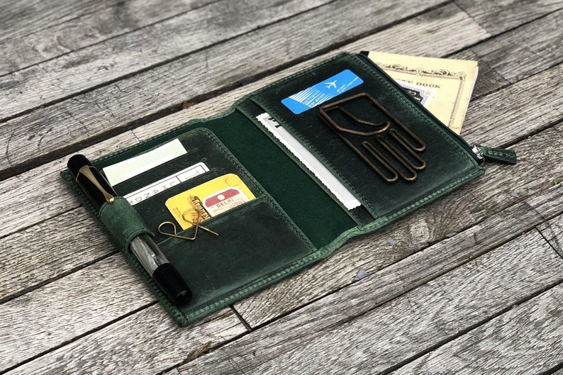 Leather Wallet Insert for Traveler's Notebook Passport Etsy