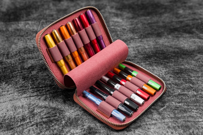 Collector Pen Case for 14 Kaweco Pens - C.H Orange