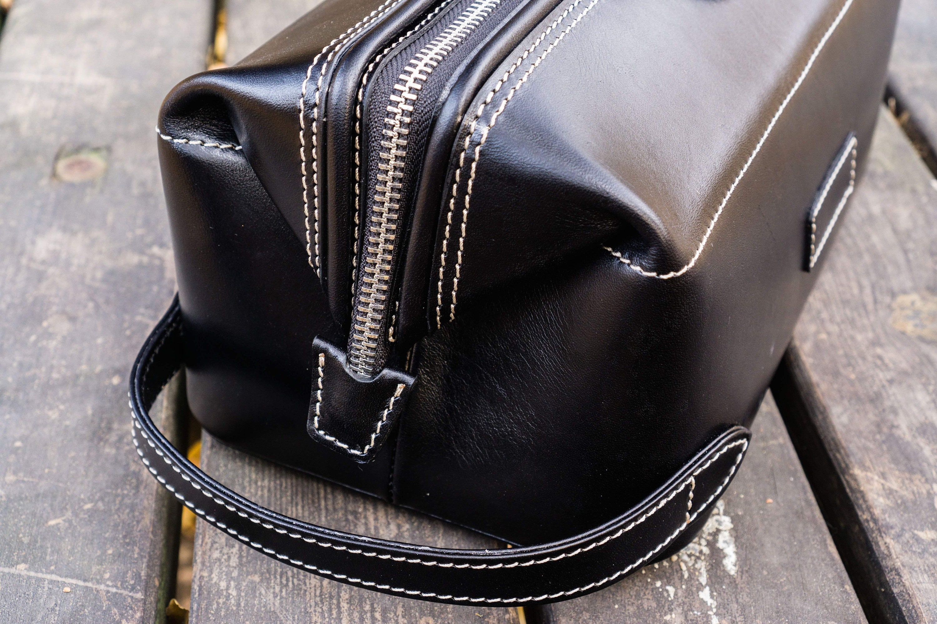 black leather daps