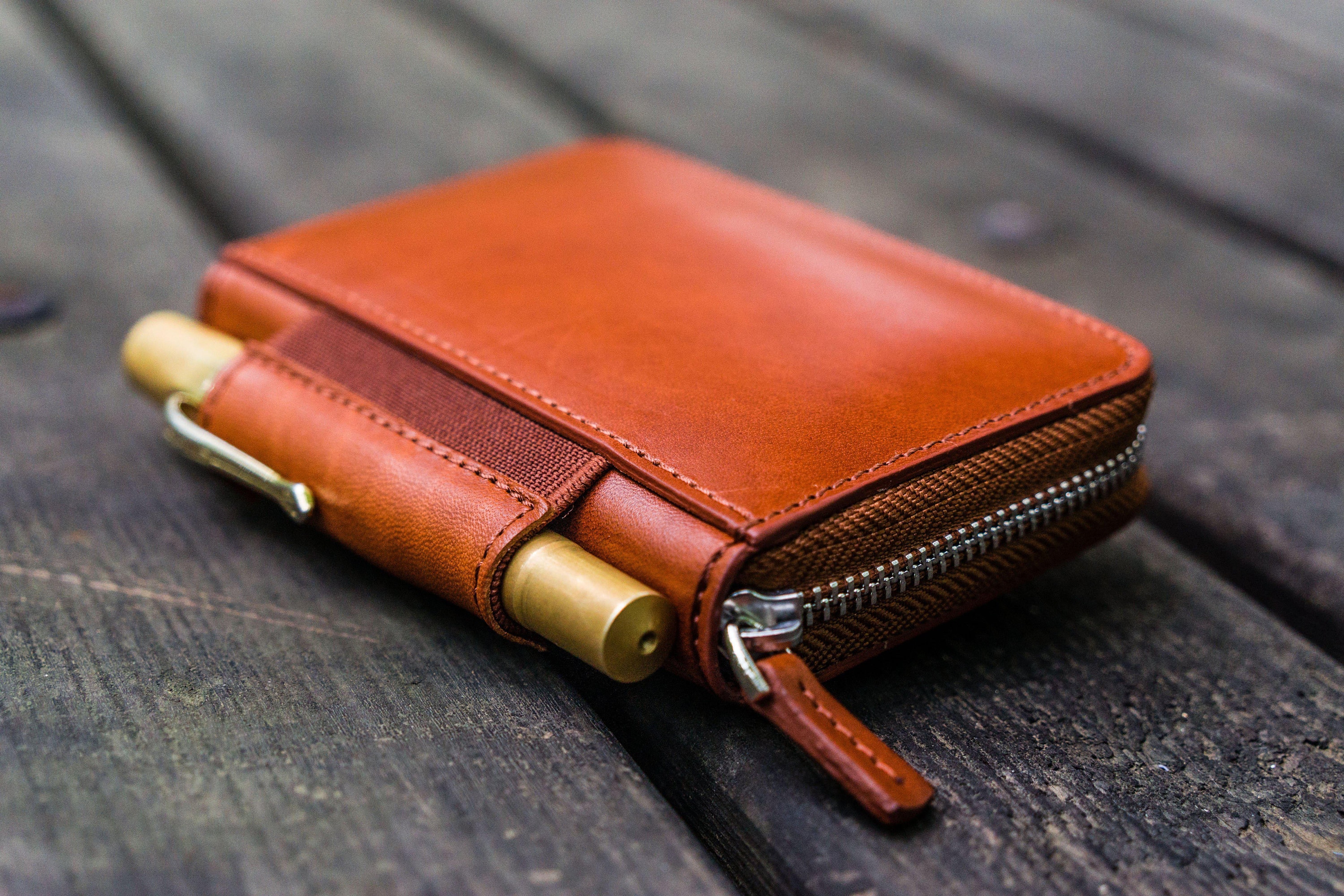Buy Men's Full-Grain Leather Zipper Wallets - Small to Large - Galen Leather