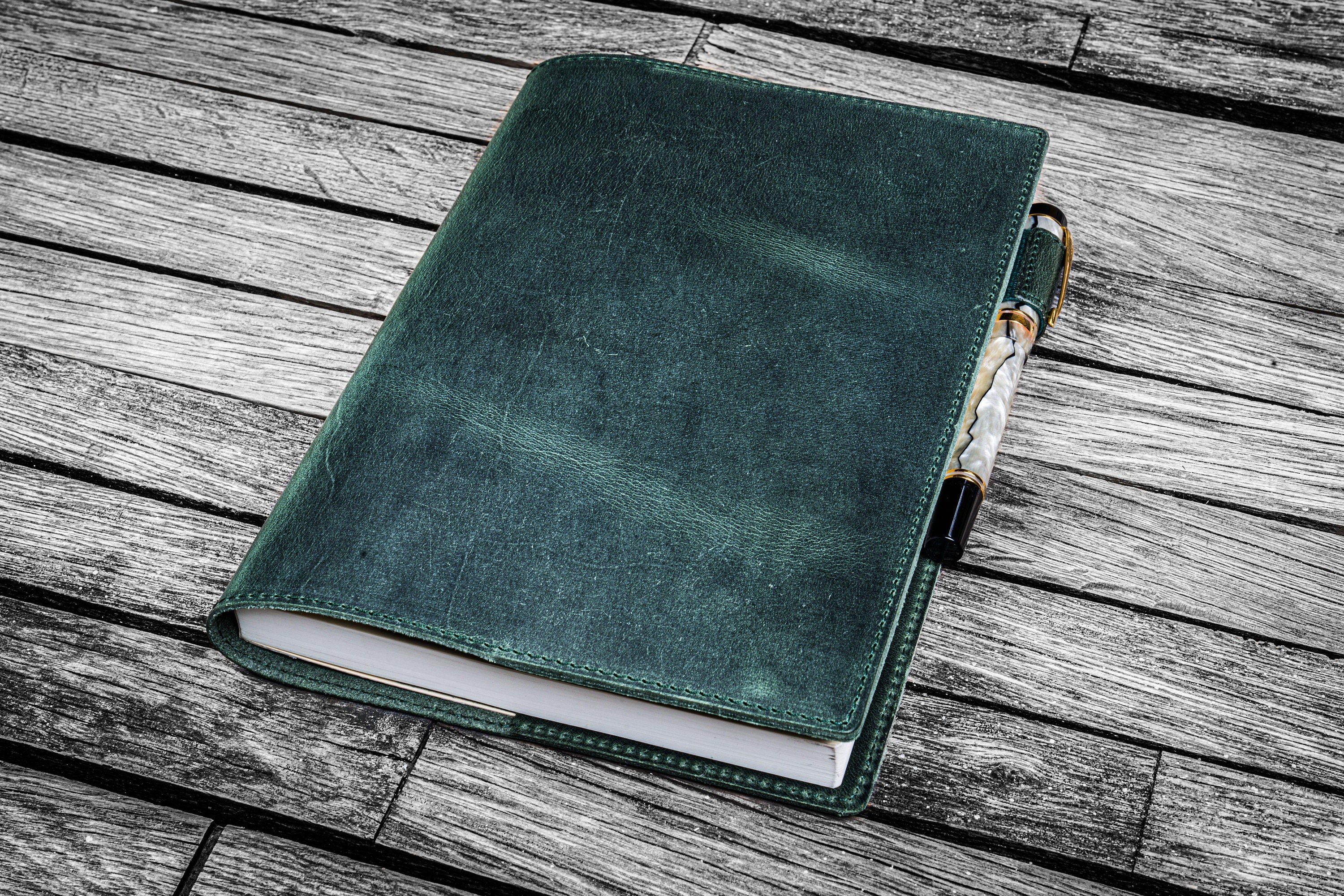 Leather Slim A5 Notebook / Planner Cover - Undyed Leather