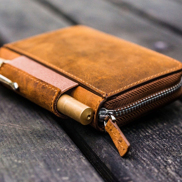 EDC Wallet - Crazy Horse Brown