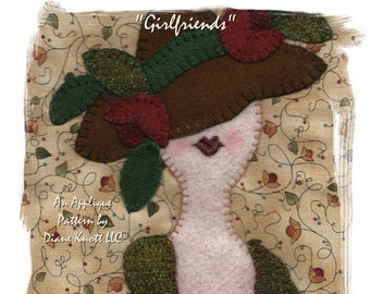 Freundinnen 1 Strickmuster Download - Freundin mit ausgefallenem Hut