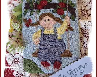 Apple Amy Punch Needle Pattern Télécharger par Diane Knott LLC