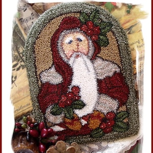 Santa Punch Needle Pattern Download by Diane Knott LLC