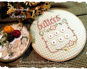 An Embroidery Pattern Button Display Project by Diane Knott LLC - EASY to Advanced Skill Levels - Download