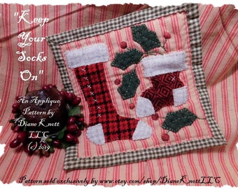 Kerst- en vakantiemok Rugpatroon downloaden door Diane Knott LLC - Houd je sokken aan - EASY Scrappy Project