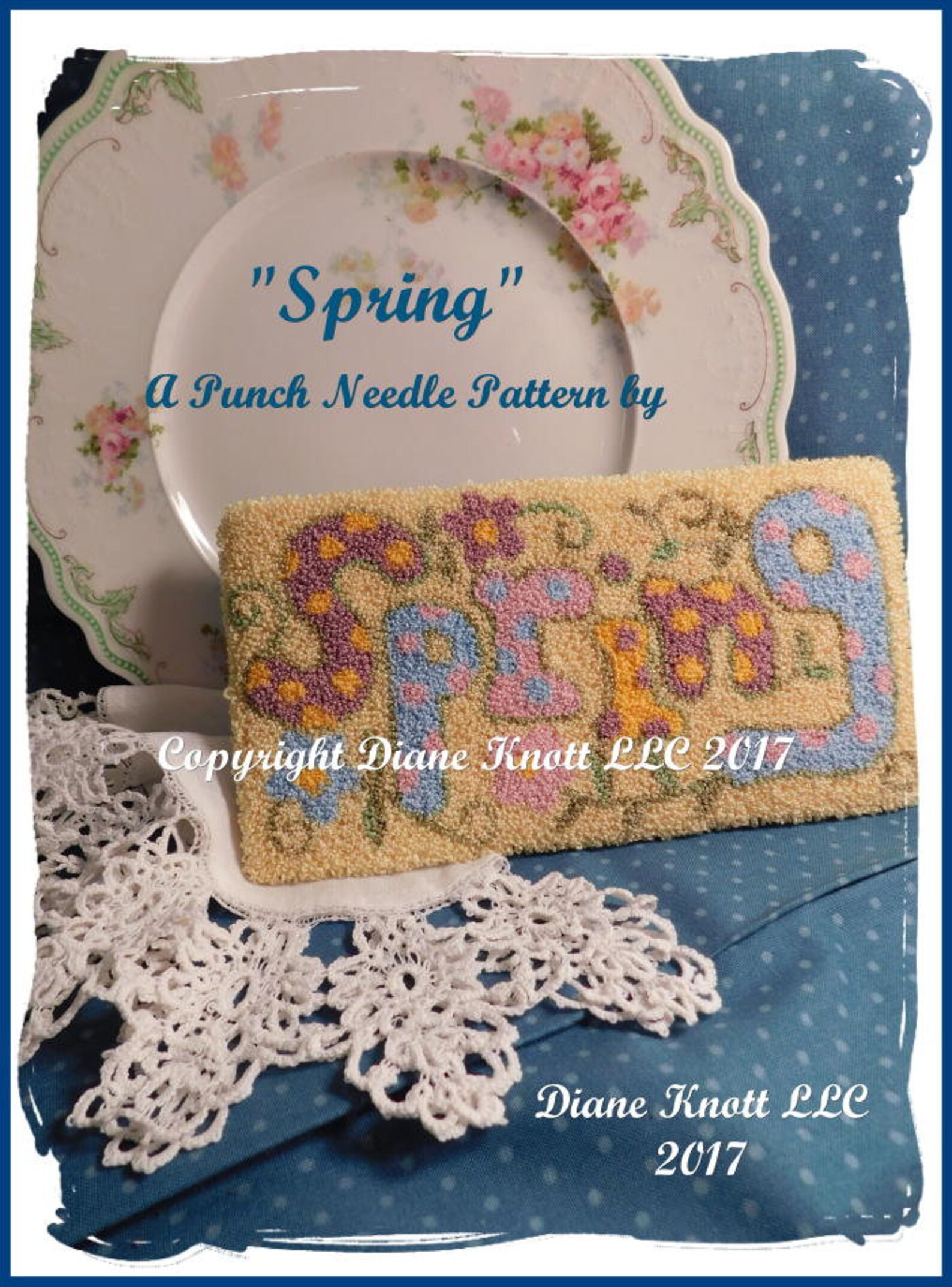 SPRING Punch Needle Pattern Download by Diane Knott LLC - Etsy