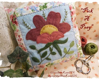 Handgemachte Wolle Applikationen und Quilting Anleitungen zum Downloaden