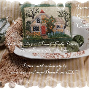 Embroidery or Punch Needle Pattern Download by Diane Knott LLC - Instructions for both techniques incl