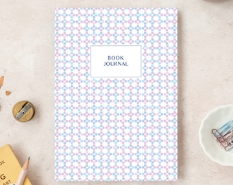 Book journal | Purple Dots | Reading log | Book lover gift | A5 reading journal notebook
