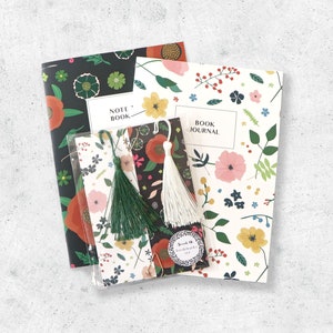 Regalo per gli amanti dei libri / Set di diario di lettura, quaderno e segnalibro / Scatola per libri / Bellissimo set regalo in scatola / set di cancelleria