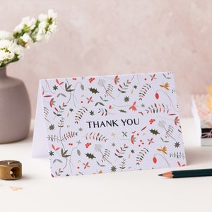 Kerst bedankkaartjes. 8 pakken kaarten. A6 bedankkaartjes. Mooie verjaardag / bruiloft / feestelijke dank u kaart set.