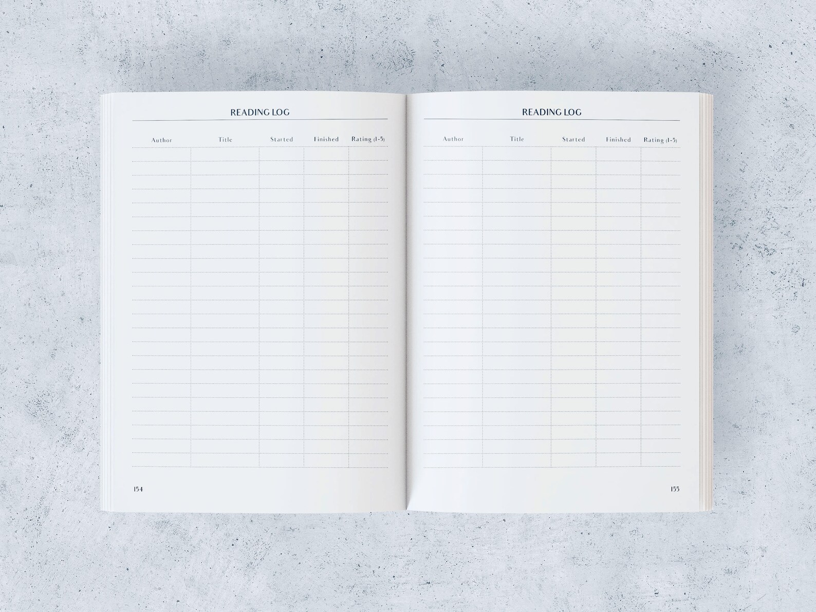 Book Journal | Abstract Pastel Shapes | Reading Log | Book Lover Gift ...