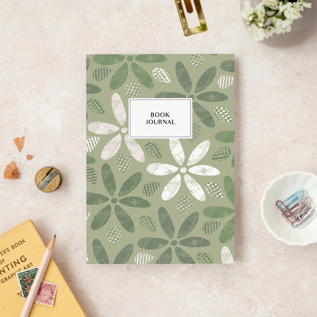 Book Journal | Sage Green | Reading Log | Book Lover Gift | Reading ...
