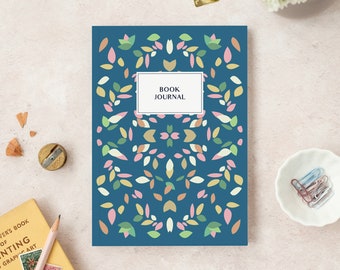 Book Journal | Petal Blue | Reading log | Book lover gift | A5 reading journal notebook | Reading Journal
