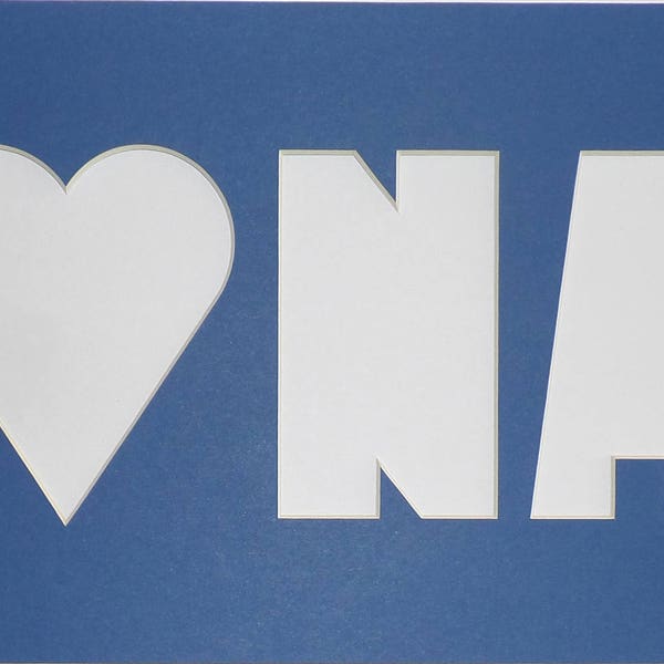 Pre-cut Single Family Nana Papa Photo Mat Your Choice We Love Nana Or I Love Papa 8 x 20 Or 8 x 24 Letter Collage