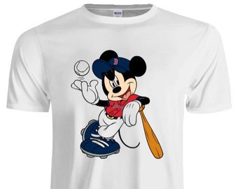 mickey mouse red sox world series shirt