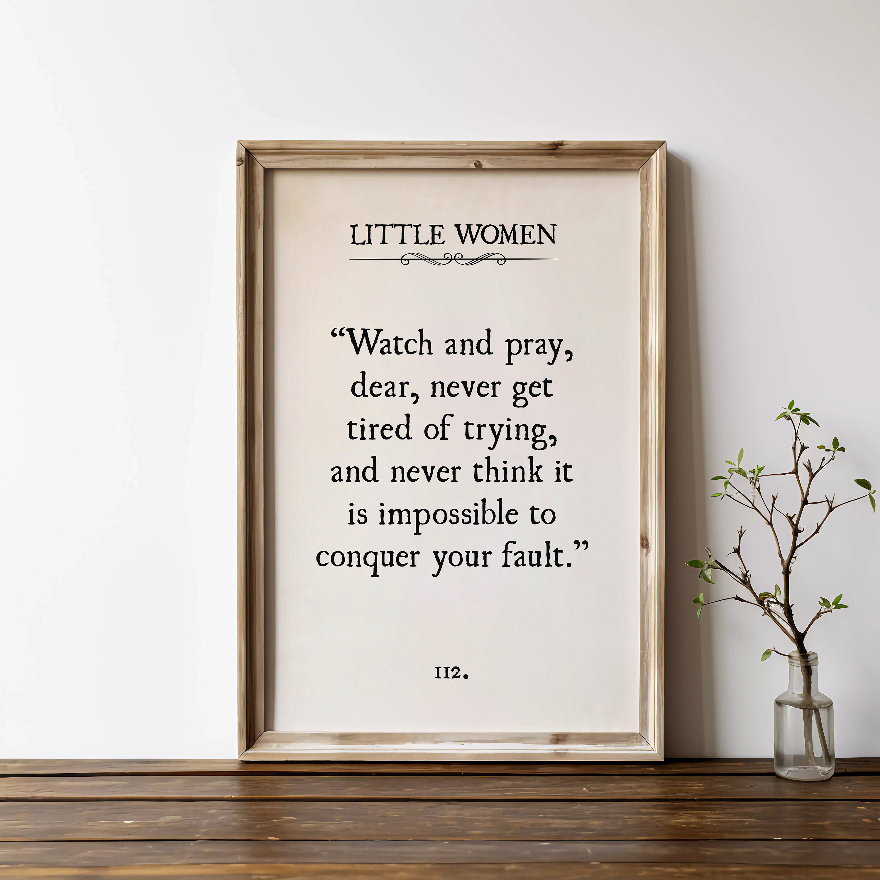 Little Women Book Quote Printable Wall Art Little Women Digital Prints ...
