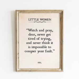 Little Women Book Quote Printable Wall Art | Little Women Digital Prints | Louisa May Alcott Sign| Little Women Sign |  Book Lover Gift