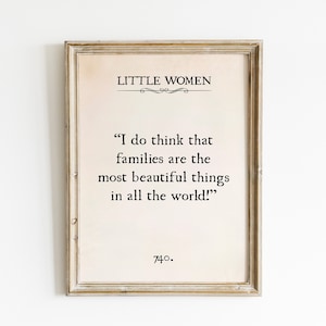 Piccole donne libro citazione arte da parete stampabile / piccole donne stampe digitali / segno di Louisa May Alcott / piccole donne segno / regalo amante del libro