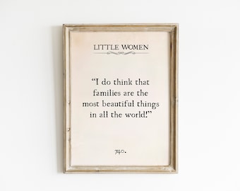 Little Women Book Quote Printable Wall Art, Little Women Digital Prints, Louisa May Alcott Sign, Classic Literature sign, Book Lover Gift,