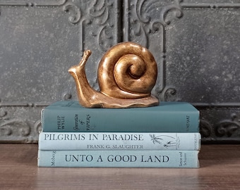 Vintage Blue Books Set of 3, Decorative Books. Bookshelf Decor
