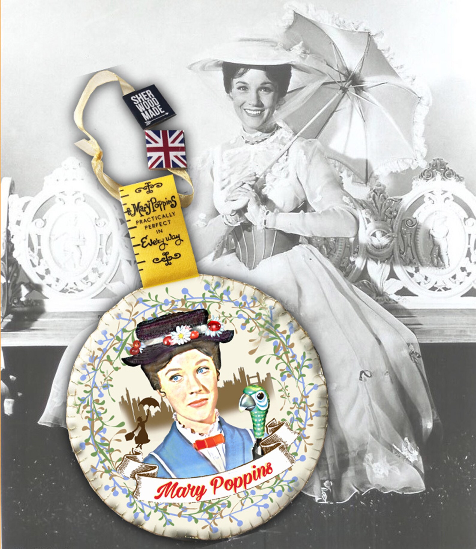Mary Poppins Decoration Ornament Hanger Tape Measure Present Etsy