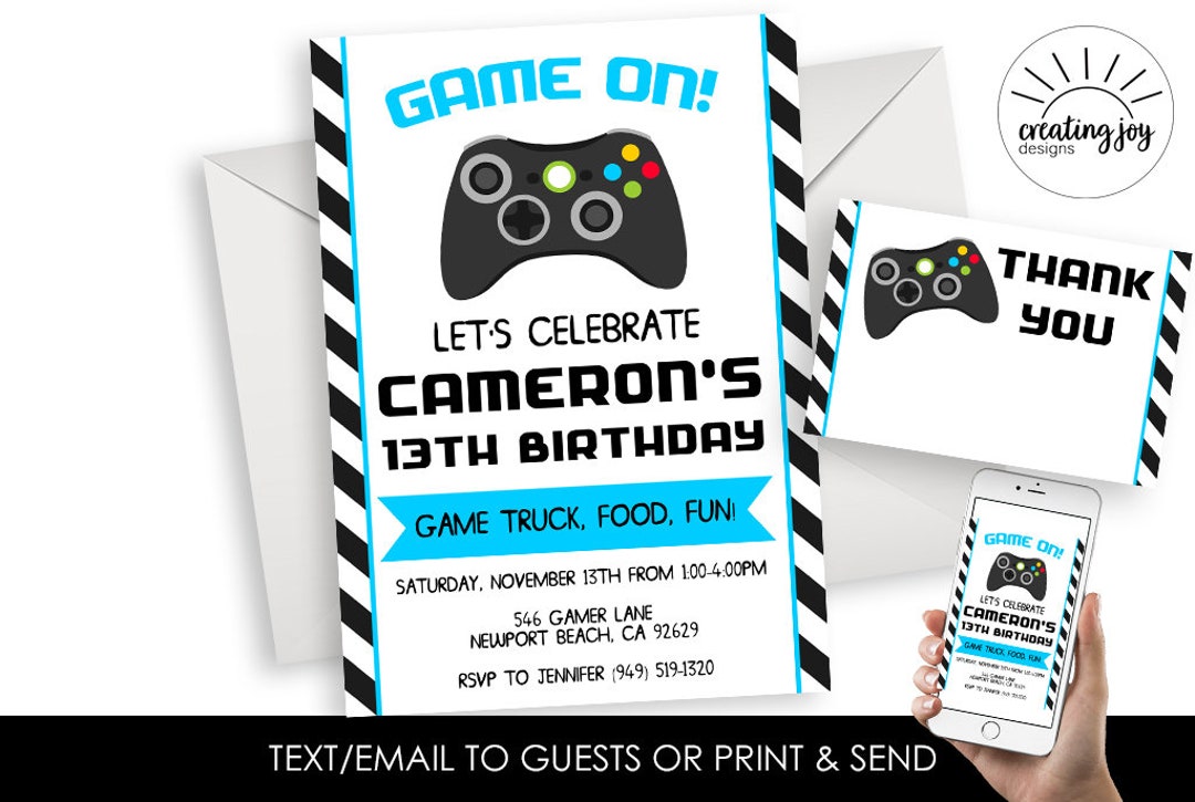 Free Printable Gamer Invitation Templates Free Printable, 43% OFF