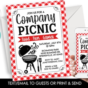Company Picnic Flyer - Etsy