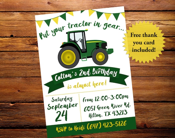 Tracteur Inviter Invitation Anniversaire Party Kids Green Boys Etsy Tracteur Inviter Invitation Anniversaire Party Kids Green Boys Etsy