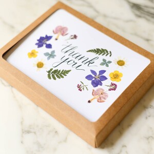 Thank You | Boxed Set of 6 | Blank Greeting Cards With White Linen ...