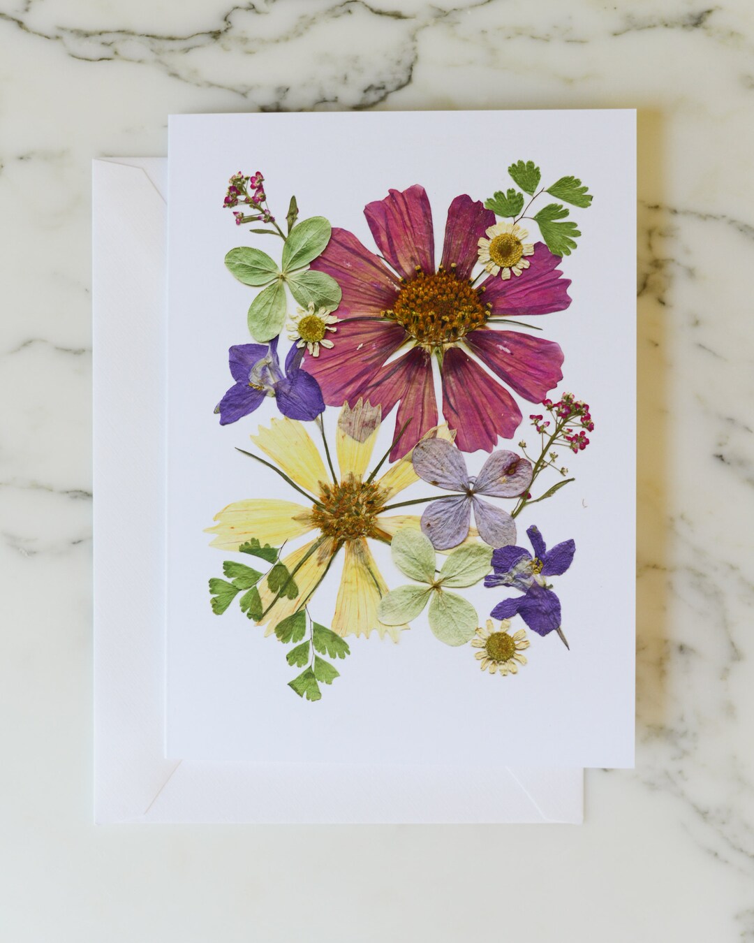Four Seasons: Summer | Blank Greeting Card With White Linen Envelope ...