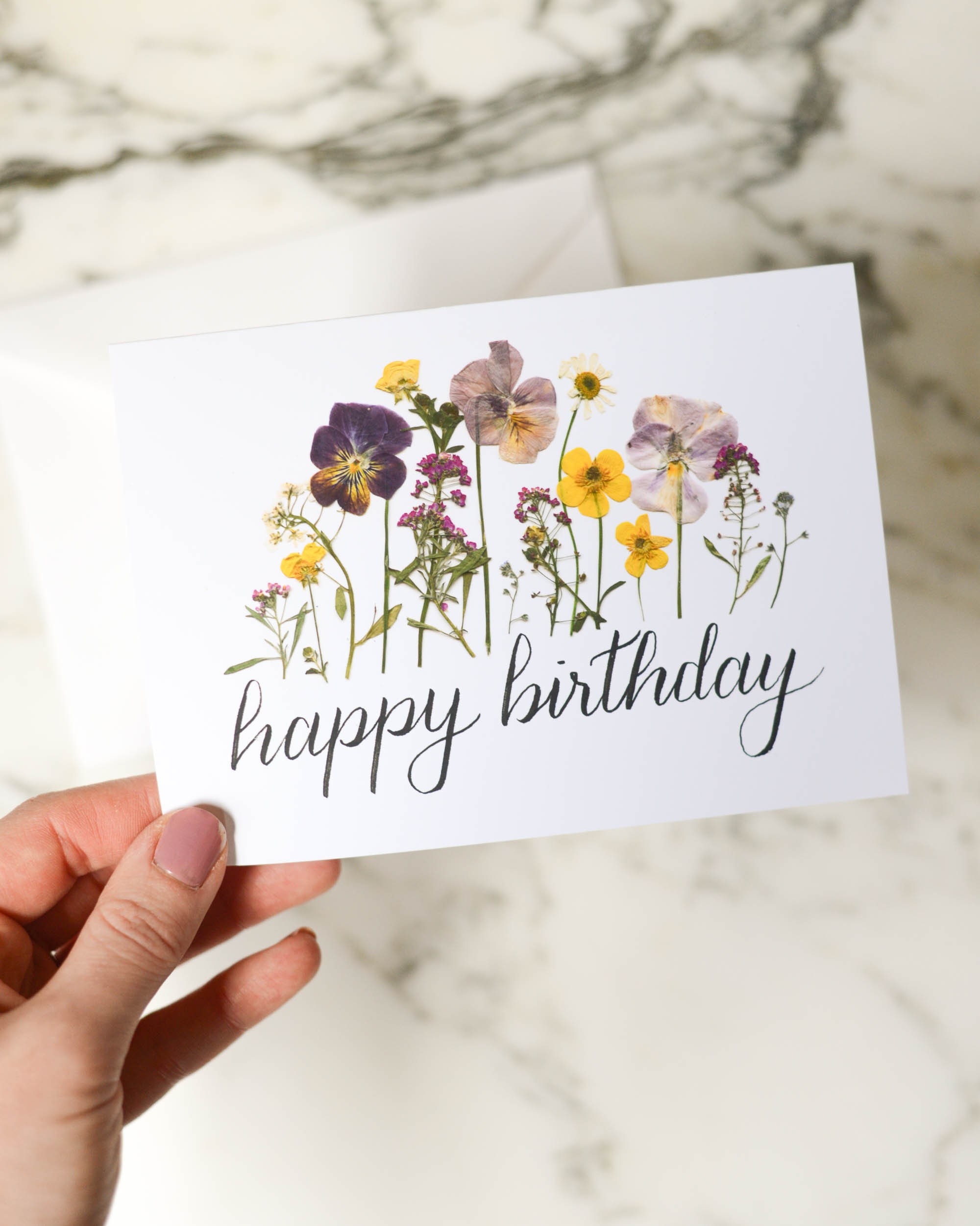 Happy Birthday (Flowers) - Greeting Card