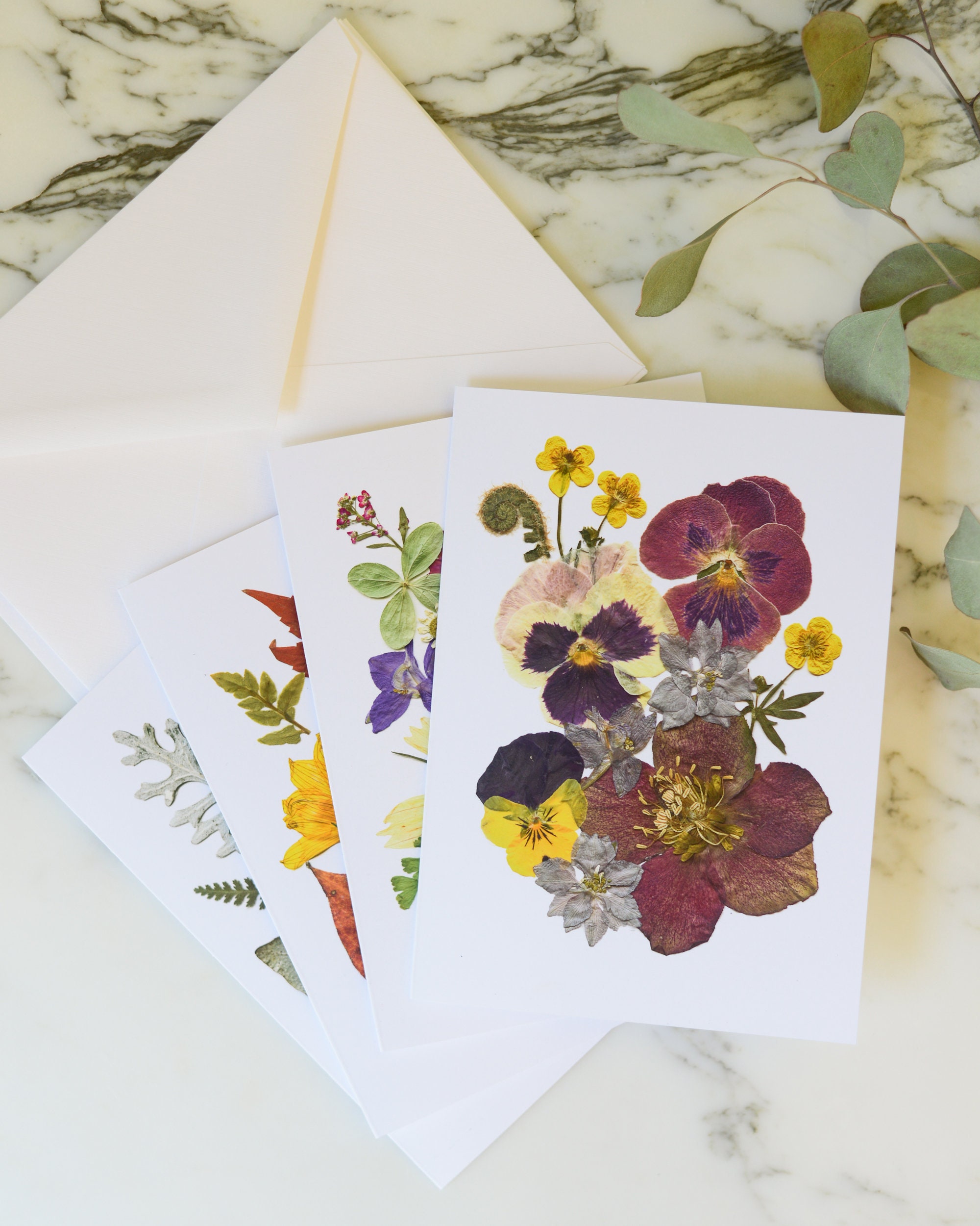 Limited Print 4x6 Greeting Cards - Flower Love (set of 3)