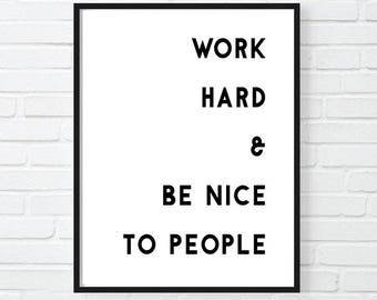 black and white office decor cubicle work hard motivational print inspirational poster office decor gift for boss cool girl boss modern office decor etsy black and white office decor cubicle work hard motivational print inspirational poster office decor gift for boss cool girl boss modern office decor etsy