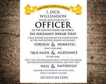 oath military office force air officer