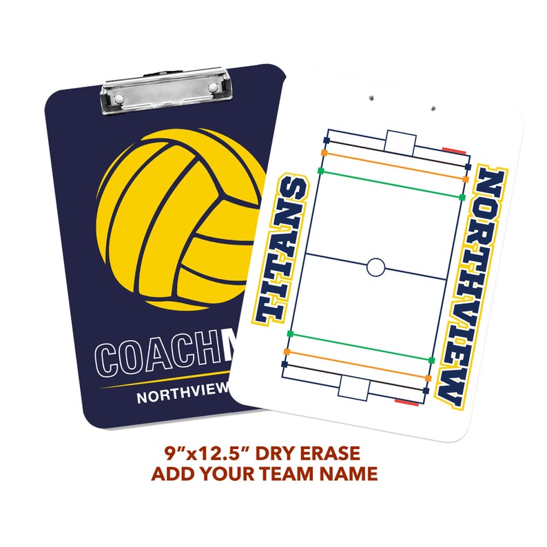 Water Polo Coach Personalized Dry Erase Clipboard Etsy