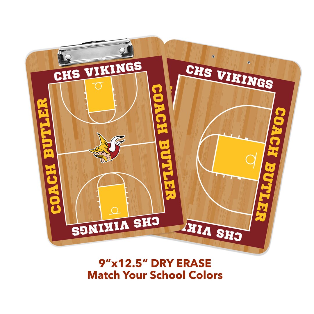 Basketball Coach Dry Erase Personalized Clipboard Etsy