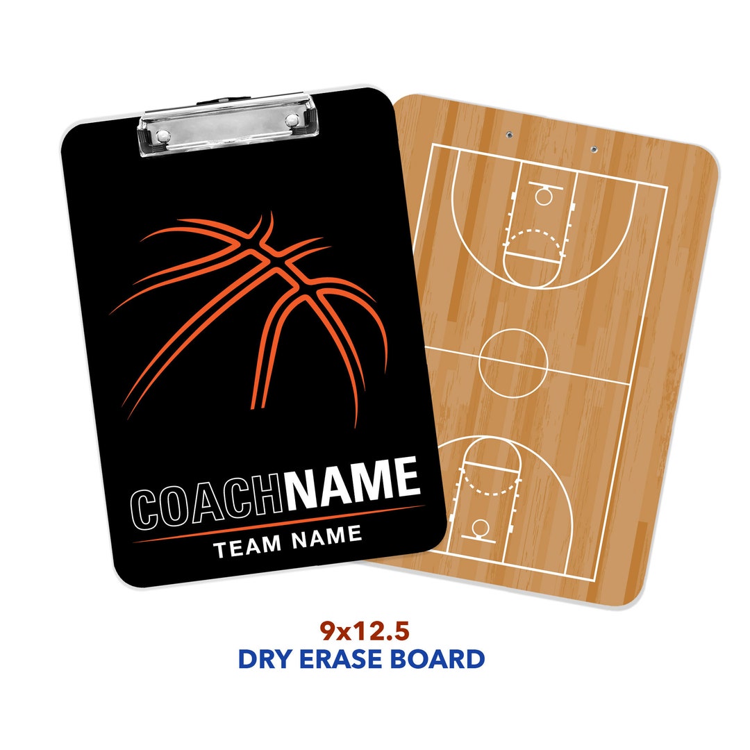 Basketball Coach Dry Erase Personalized Clipboard Etsy