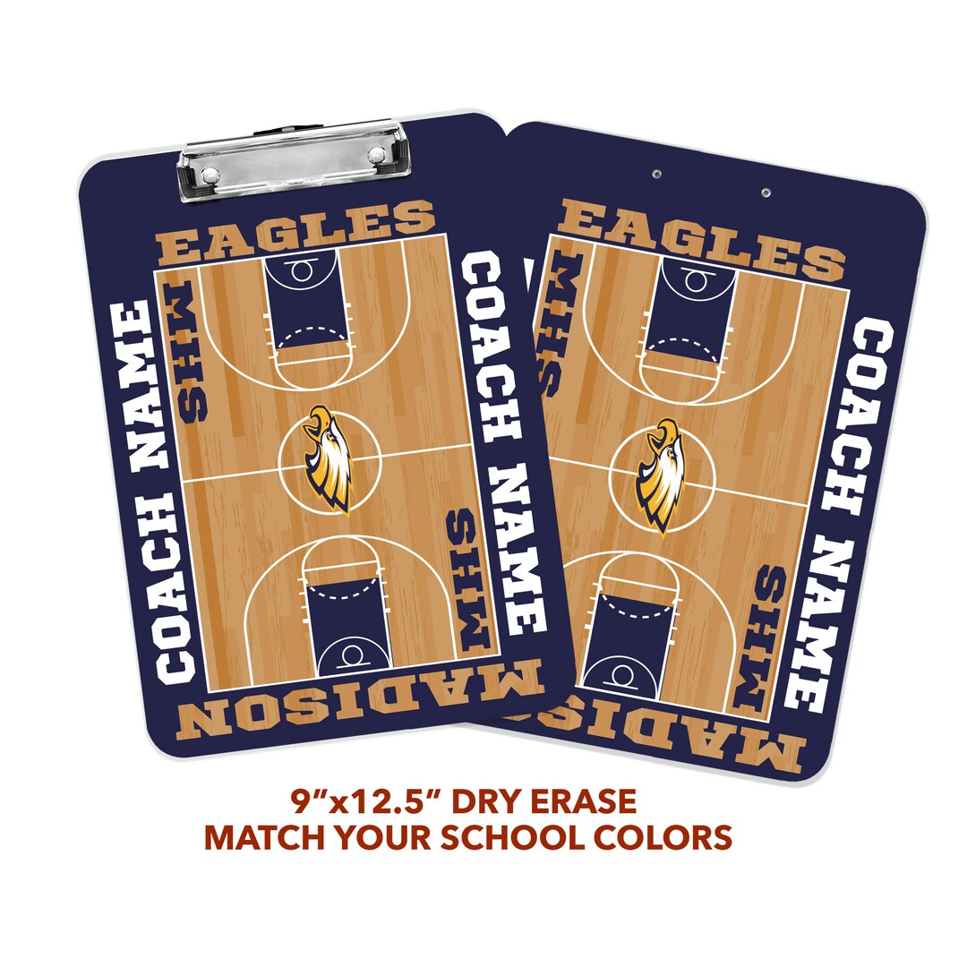 Basketball Coach Dry Erase Personalized Clipboard BL13 Etsy