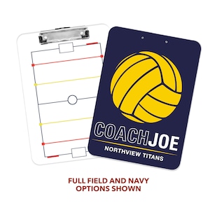 Water Polo Coach Personalized Dry Erase Clipboard