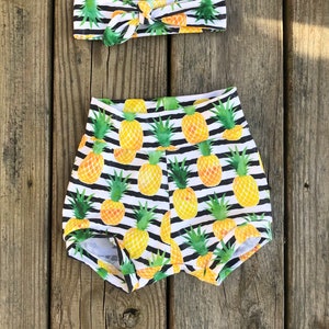 Sweet One Pineapple Theme First Birthday Outfit Baby Girl Summer ...
