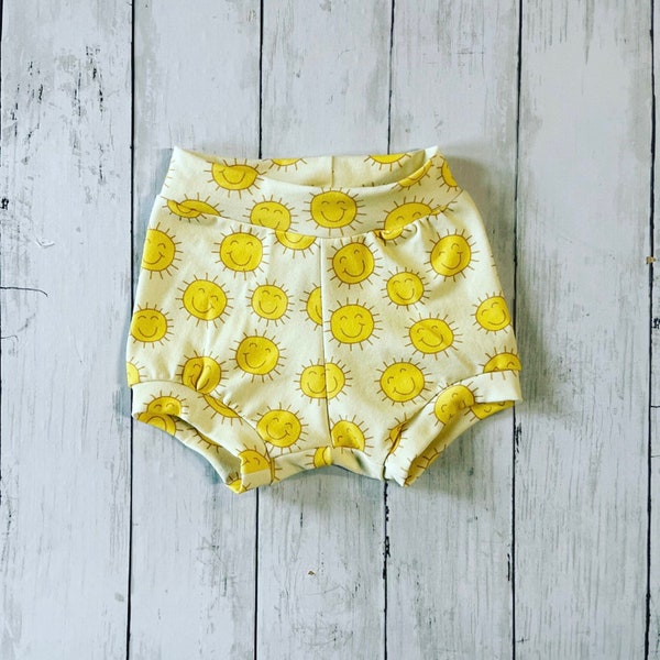 Baby Bummies, Sun Shorts, Newborn Shorties, Toddler Bummies, Unisex, You Are My Sunshine